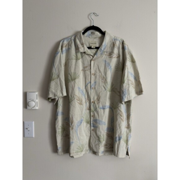 Joseph & Feiss Other - Joseph & Feiss Mens XXL 100% Silk Hawaiian Shirt Button Up Tropical Summer Beach